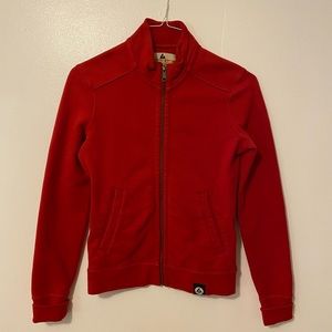 American Giant Red Moto size XS zip up jacket Shacket